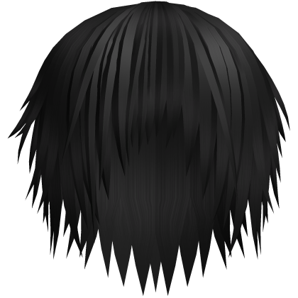 Ash Emo Vkei Messy Black Hair