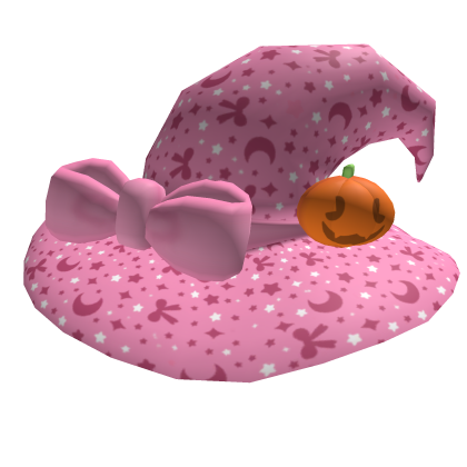 Pink Pumpkin Witch Hat tweencore