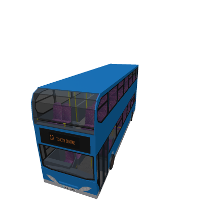 Realistic London Bus (Blue)