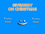 GIVEAWAY ON CHRISTMAS