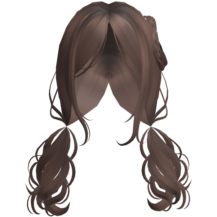 Cute Curly Pigtails Hair (Brown)