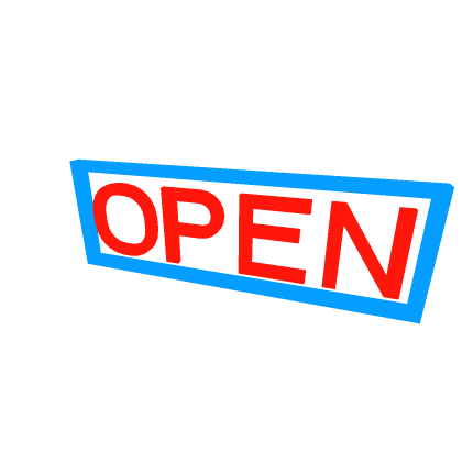 💡 Neon Sign Open Free Asset Detailed Build Mesh