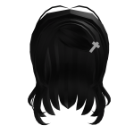 ꒰꒰ spoopy soft fluffy flowy coffin clip hair