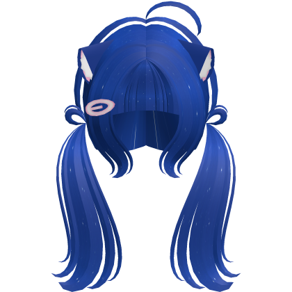 Cute Kitty Pigtails w/ Ears And Clip MLP Luna