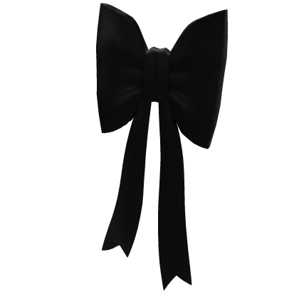 Black Dark Emo Ribbon Hair Bow Roblox item