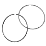2000s Earring Hoops Silver