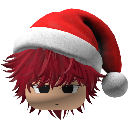 fluffy hair Christmas beret hat (Red)