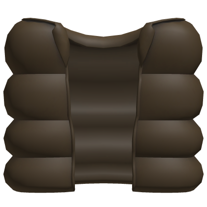 brown cozy puffer vest