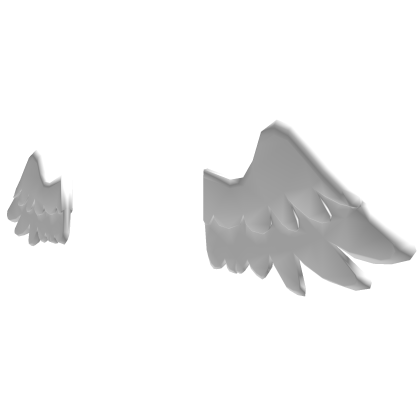 White angel head wings