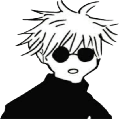 Gojo Manga Icons Roblox decal