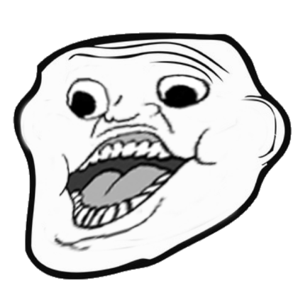 Failed Troll face Roblox decal