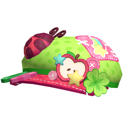 (╥﹏╥) cute igari decora clover ladybug apple hat