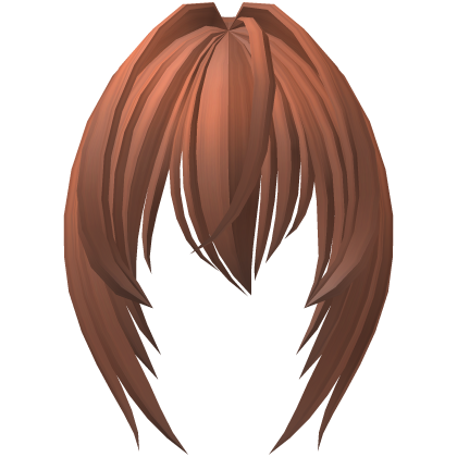 long moe bangs with hair vents in ginger