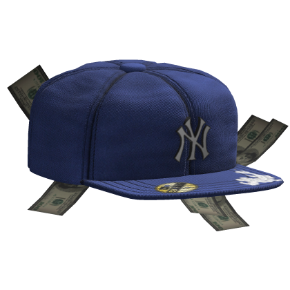 Sideswept Fitted Blue Money Cap Roblox item