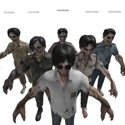 Horror Zombie Pack Uniform v.1 - 6 NPC no Scripted