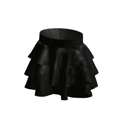 Layered Ruffle Skirt - Black
