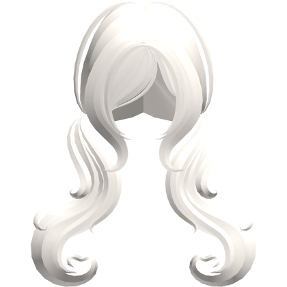 cutesy swirly soft wavy pigtails in light blonde Roblox item