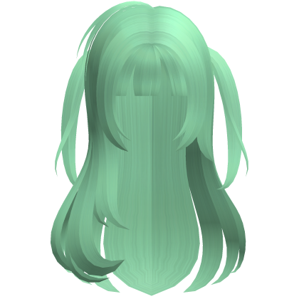 green adorable fluffy fawn hair w pigtails