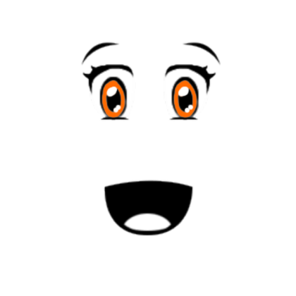 Anime Surprise Face: Orange Eyes Roblox decal