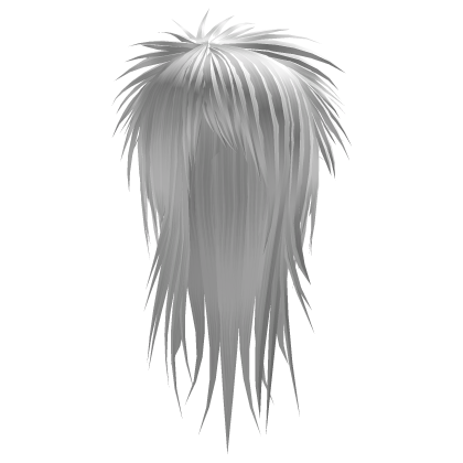 White Long Vkei Scene Emo Hair Roblox item