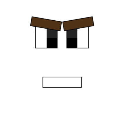 Pixel Man Face Roblox decal
