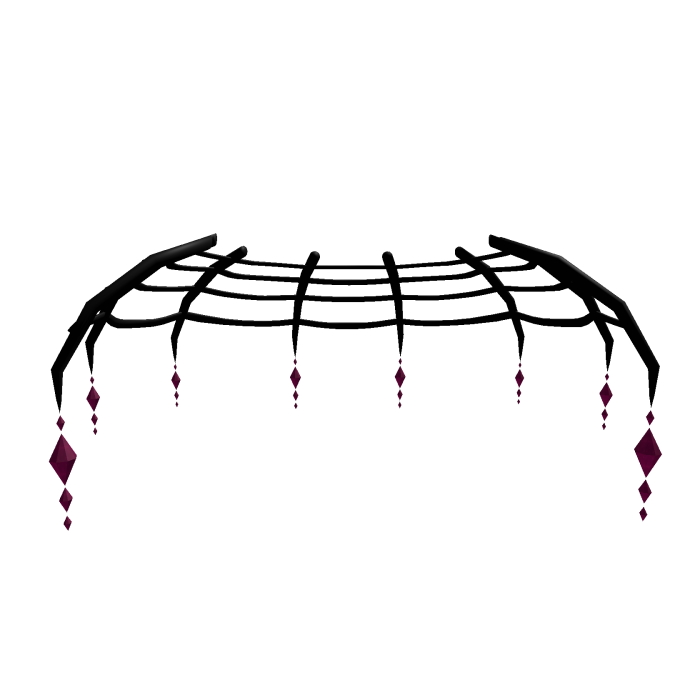 🖤🕸️ Spider's Grace crystal web skirt - Dark Pink