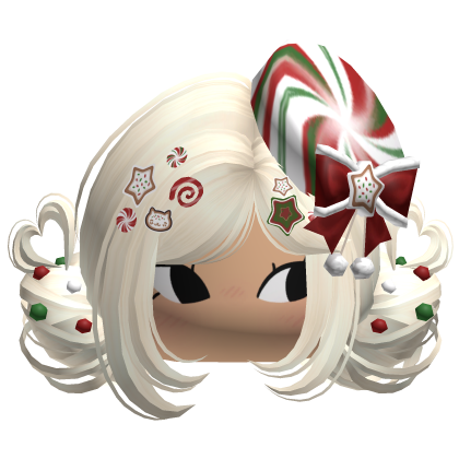 ♡ Christmas Candycane Buns (Beige)