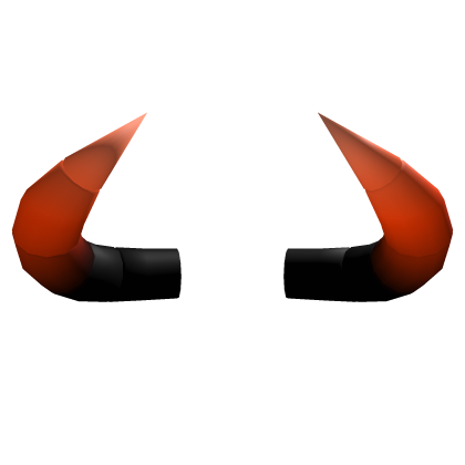 Black to Orange Gradient Horns