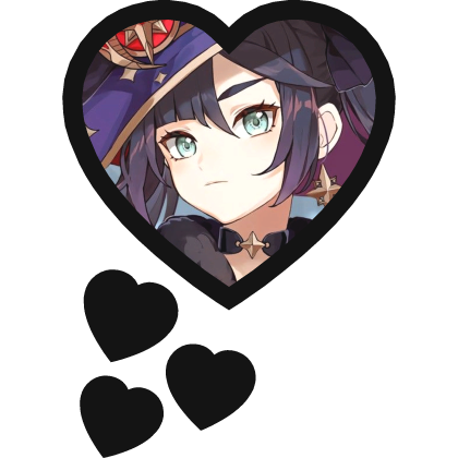 Mona Thinking Hearts Genshin Impact