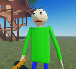 Survive the NO MODDING MY GAME (Baldi) the killer.