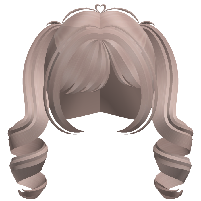 ˗ˏˋ ♡ cutest swirly curled pigtails in milktea