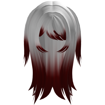 White to Red Vampire Emo Scene Messy Vkei (҂˕ •˶ ) Roblox item
