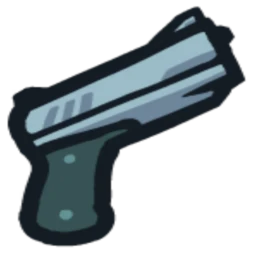 Gun fighting icon