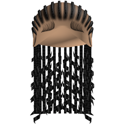 StraightBack Fulani Braids in Black Roblox item