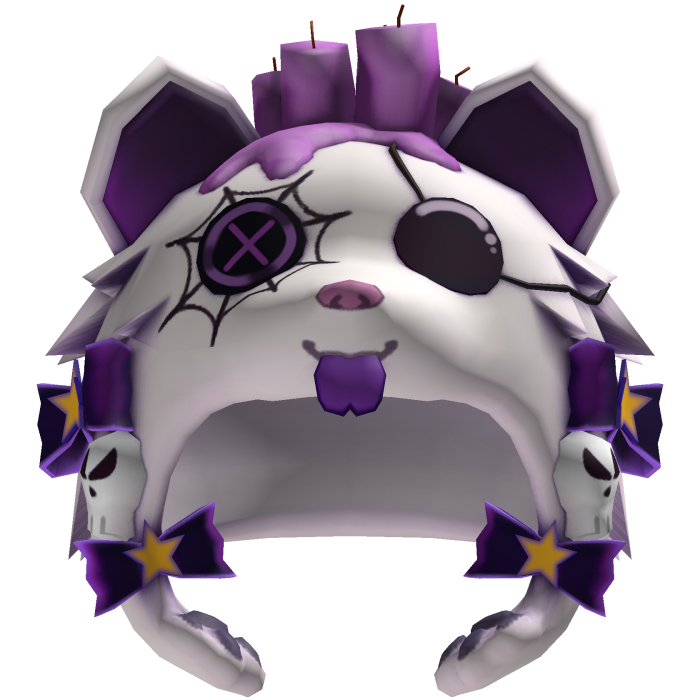 Cute White Violet Halloween Puppy Hat