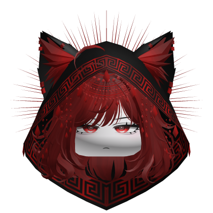 Egyptian Bob w/ Divine Red Black Hood
