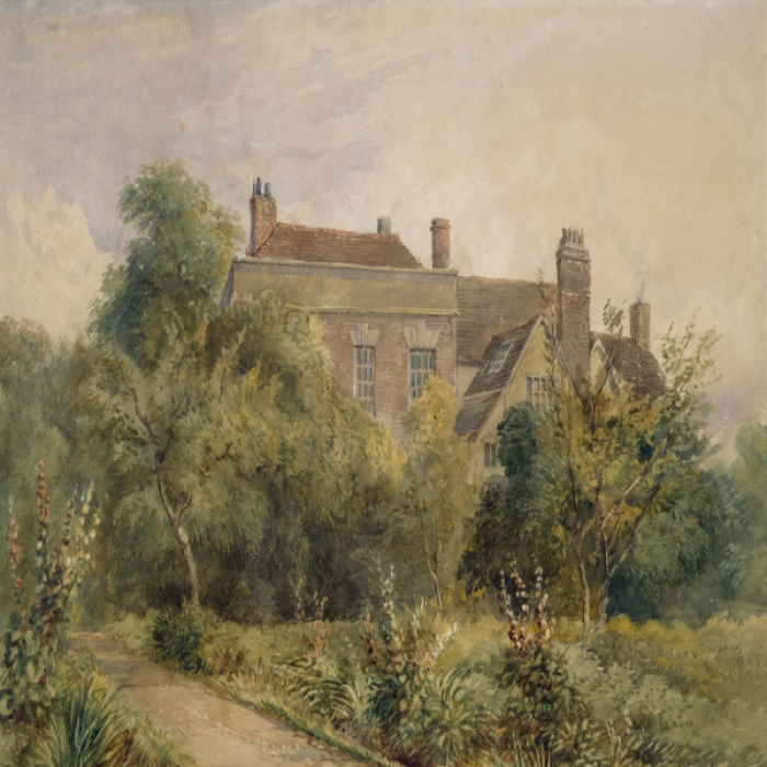 Landscape Vintage House Old painting Roblox decal
