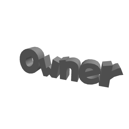 3D Owner Sign
