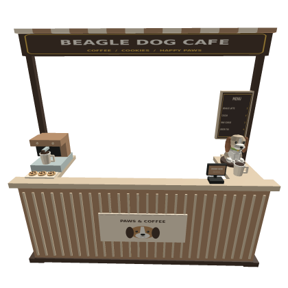 Beagle Dog Cafe Stand