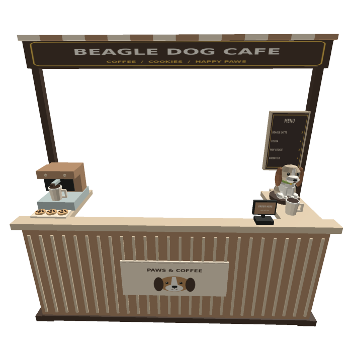 Beagle Dog Cafe Stand