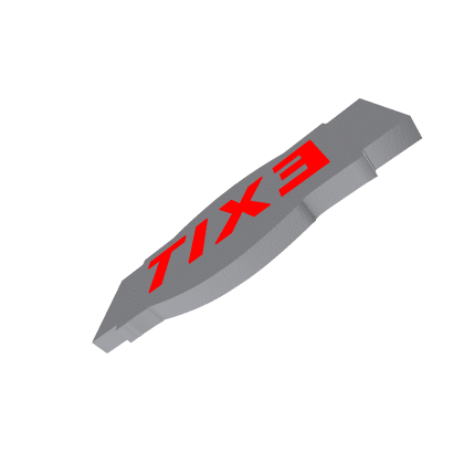 Exit sign (for doors)