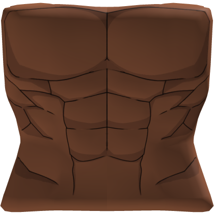 Brown Muscle Torso R6 Roblox item