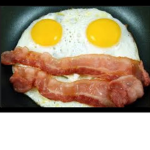 Eggs body and bacon hair