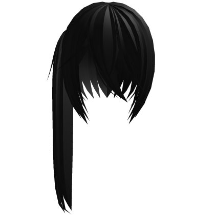 Cute Straight Grunge Pigtail in Black