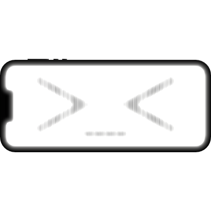 (GLOW + ANIMATED) Kaomoji Phone Face Cover