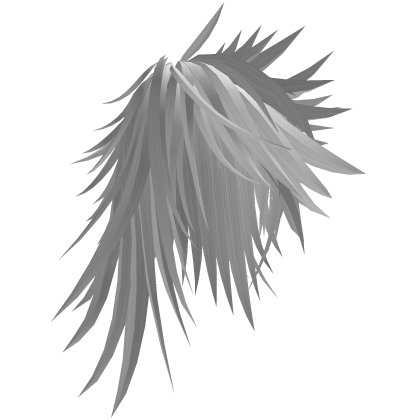 White Scene Messy Spiky Hair
