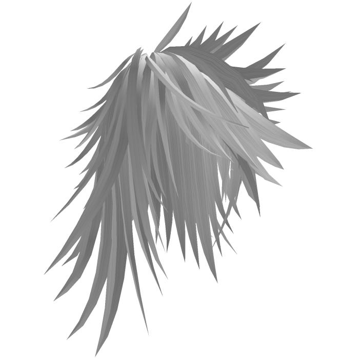 White Scene Messy Spiky Hair