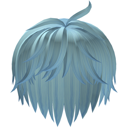 Blue Messy Curly Hair 2.0 Roblox item