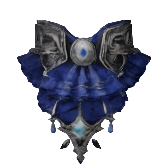 ! Gothic Lolita Vkei Royal - Black Blue R6 Bow Tie