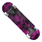 Y2K Pink Apocalyptic Sky Emo Grunge Skateboard
